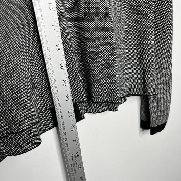 Talbots Sweater Womens Small Black White Made Italy Button Cardigan Knit Pockets - Picture 10 of 11